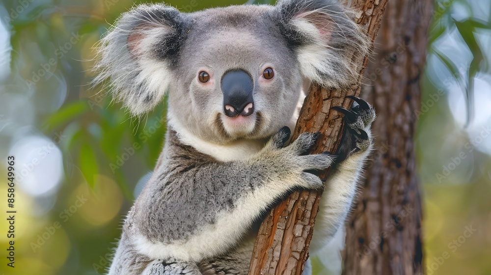Fototapeta premium Curious koala. 