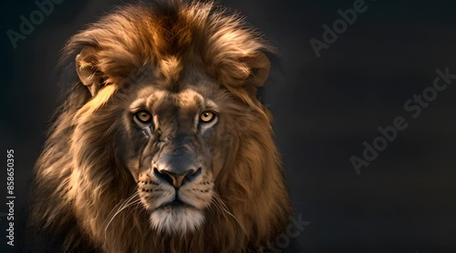 Wallpaper Mural Portrait of Africa lion leo that looking at camera Torontodigital.ca