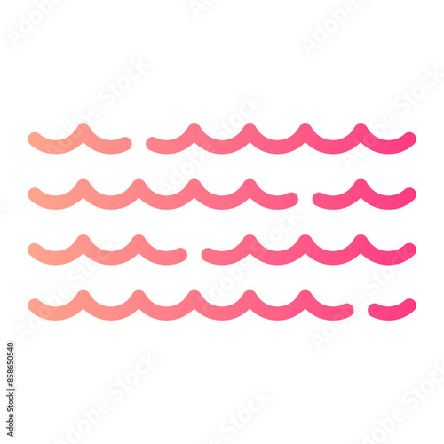 wave gradient icon