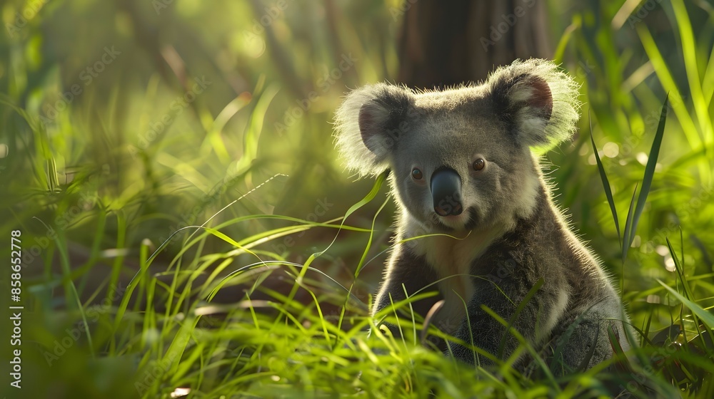 Obraz premium Curious koala. 