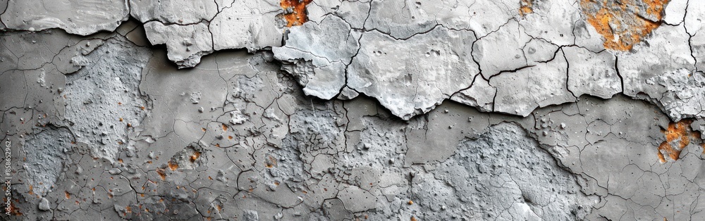 Rustic Concrete Texture with Cracks - Gray, White, and Bright Rustic Concrete Texture with Cracks - Gray, White, and Bright