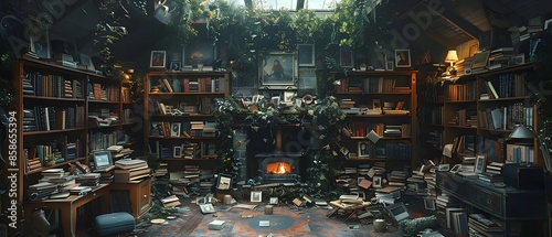 Baroque art depiction of a hoarder with meticulous care in organizing their junk collection, 8K resolution.