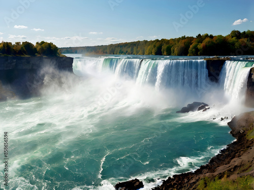 캐나다 나이아가라 폭포 풍경, Niagara Falls, Canada