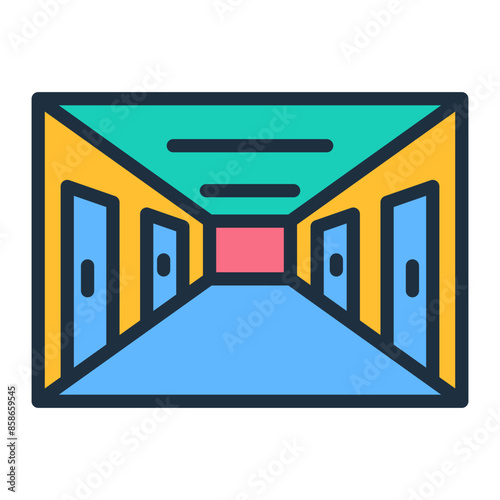School Hallway Icon