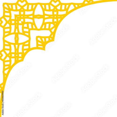 classic pattern corner ornament