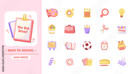 Back to School Icon Sheet