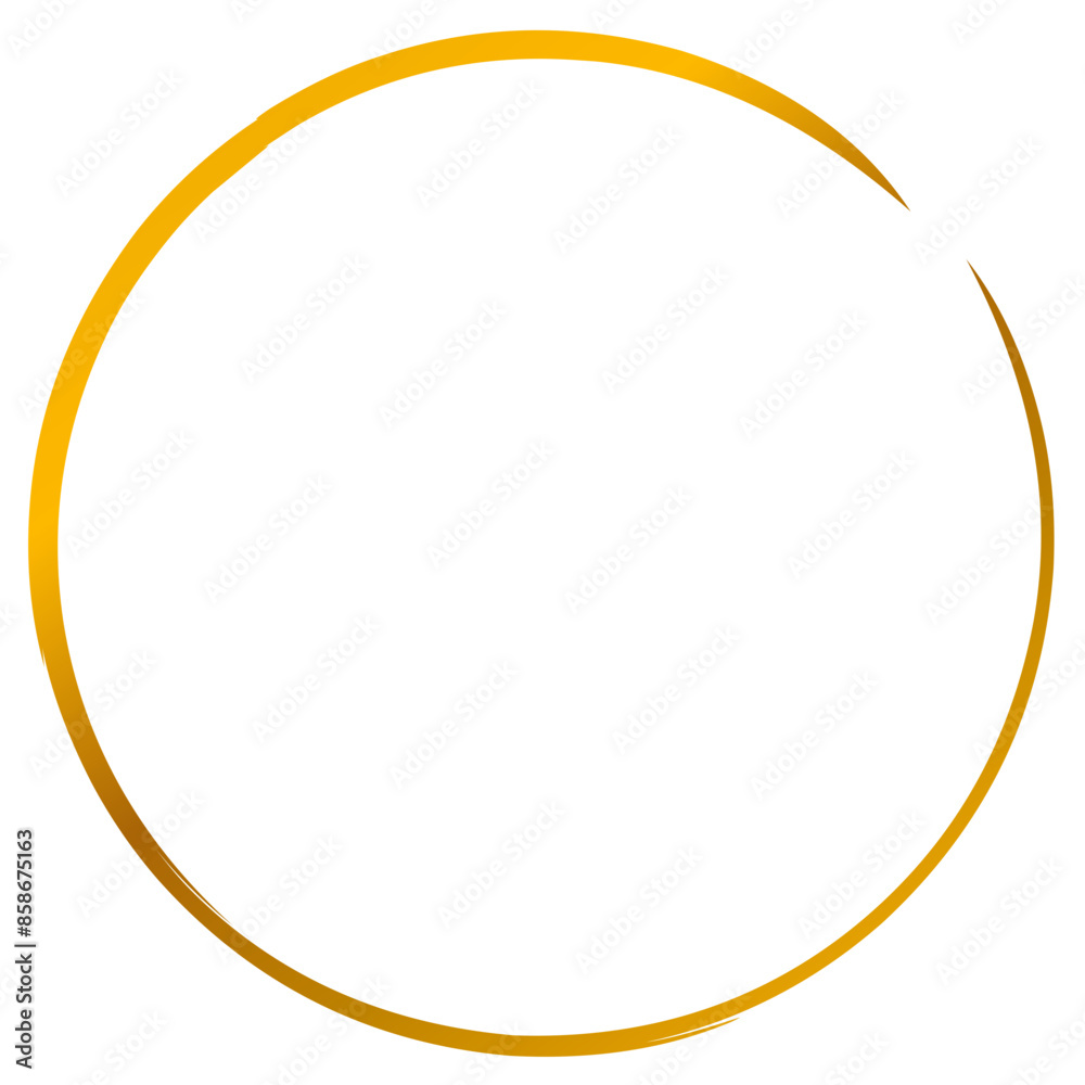 Simple gold circle frame Simple gold circle frame