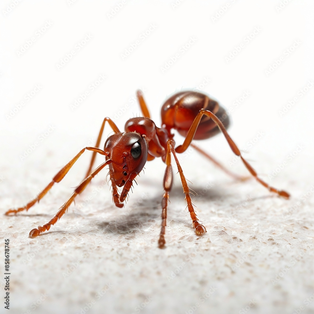 ant on white background ant on white background