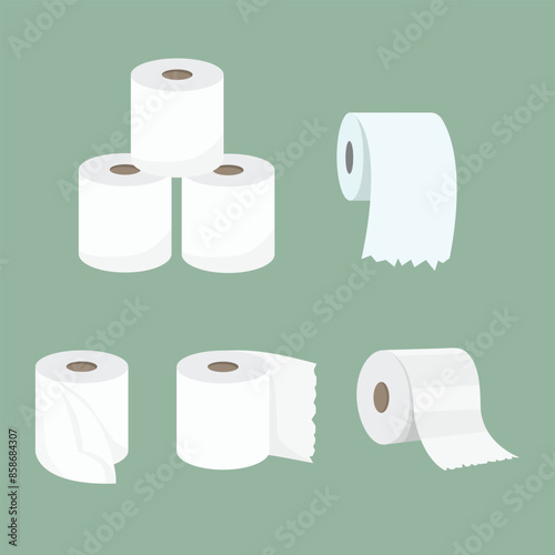 Toilet paper roll for bathroom, restroom and kitchen usage