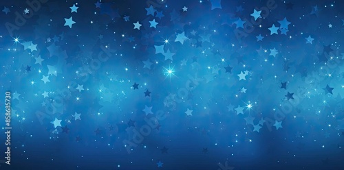 blue star background with a lot of sparkles