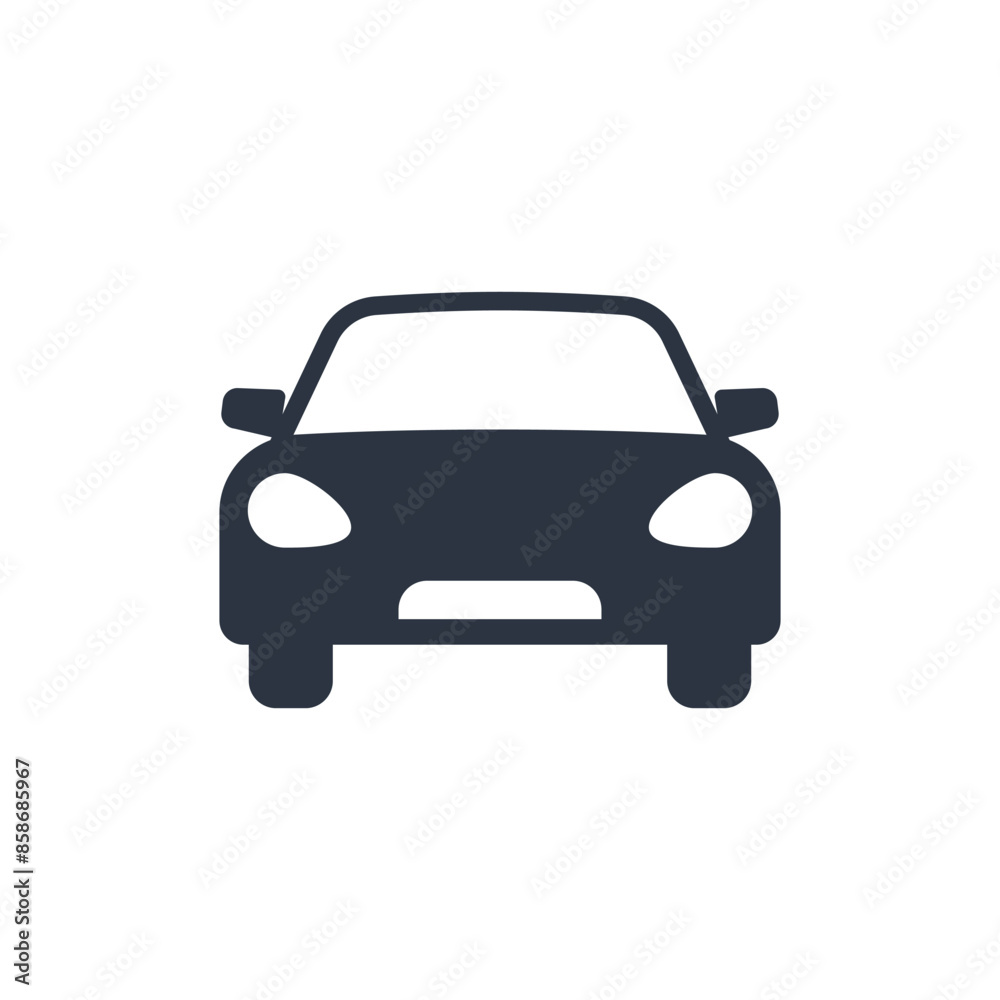 Car Icon editable vector, isolated white background Car Icon editable vector, isolated white background