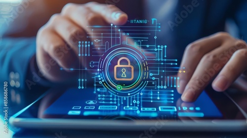 Cyber security Identity Management Identity Management Digital ID verification graphic on a tablet