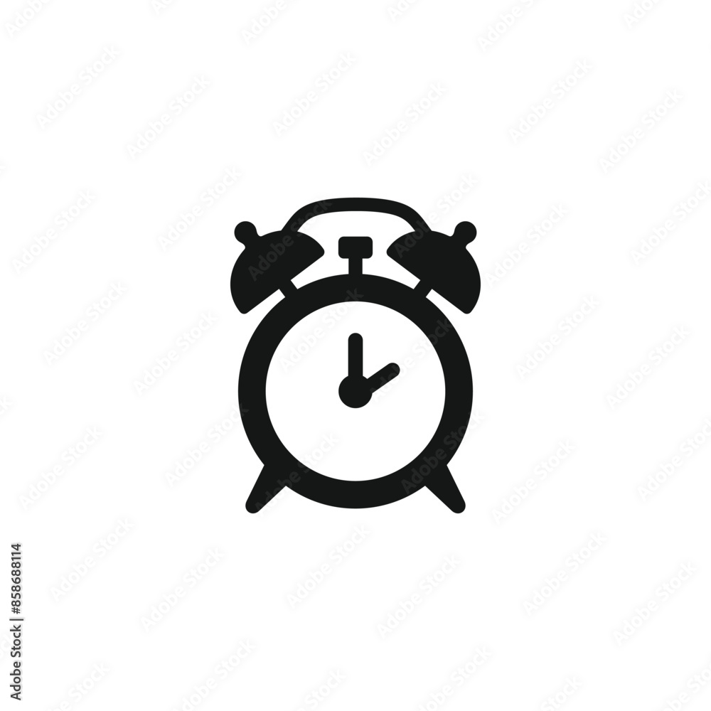 Alarm clock icon vector. EPS 10 editable vector