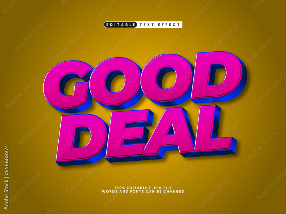 good deal editable text effect in sale and discount text style good deal editable text effect in sale and discount text style