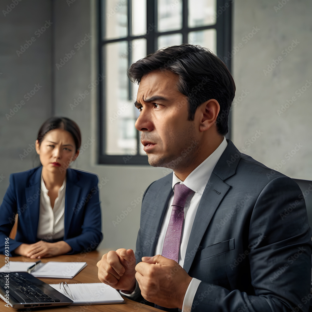 businessman was scolded by his boss businessman was scolded by his boss