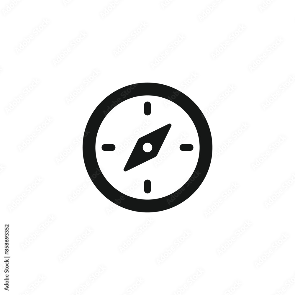 Compass icon vector. EPS 10 editable vector Compass icon vector. EPS 10 editable vector