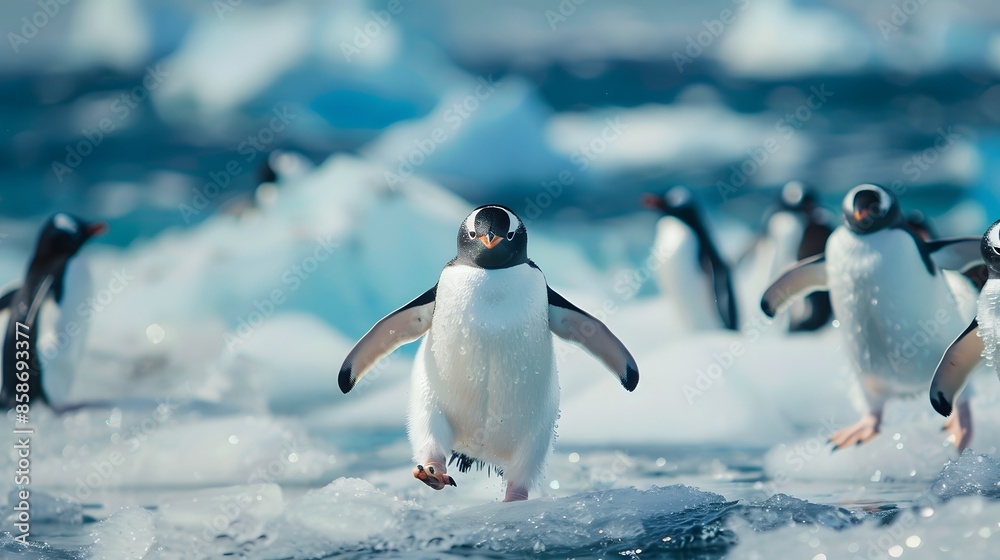 Fototapeta premium cute penguin. 
