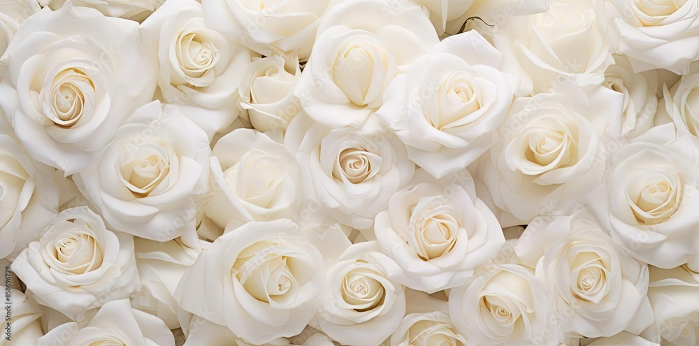 white roses background with a lot of white flowers white roses background with a lot of white flowers