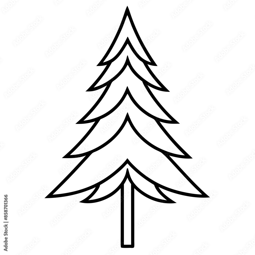 Fototapeta premium christmas tree icons