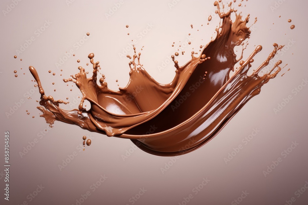chocolate splash isolated on white background chocolate splash isolated on white background
