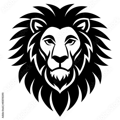 Wallpaper Mural lion head logo silhouette vector illustration Torontodigital.ca