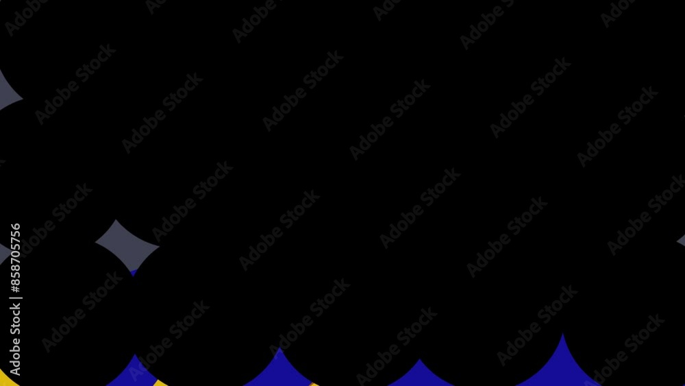 Large circles of different colors fill the screen, creating a transition effect during editing. Large circles of different colors fill the screen, creating a transition effect during editing.