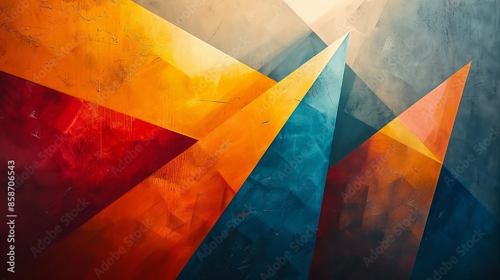Abstract Geometric Shapes with Vibrant Colors and Sharp Angles Abstract Geometric Shapes with Vibrant Colors and Sharp Angles