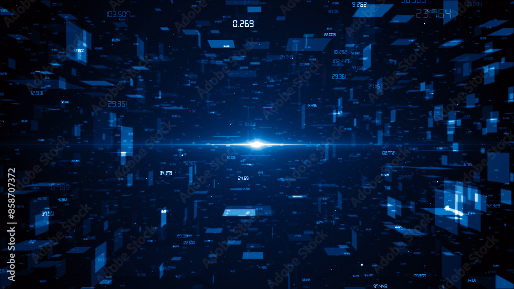 Technology digital business corporate abstract particles hex presentation broadcast background Technology digital business corporate abstract particles hex presentation broadcast background