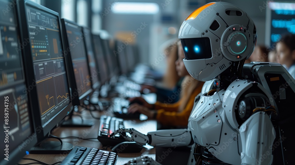 AI Robot Engages in Classroom Learning AI Robot Engages in Classroom Learning