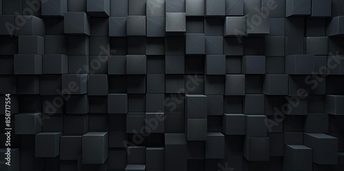 black square background with a lot of gray squares photo