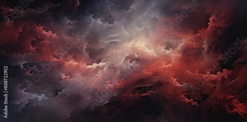 light dark background with a lot of red and white clouds