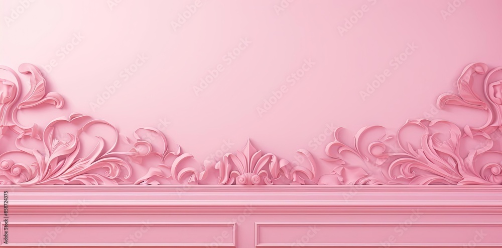 custom made wallpaper toronto digitalpreppy pink background with a floral pattern featuring a pink flower and a pink wall