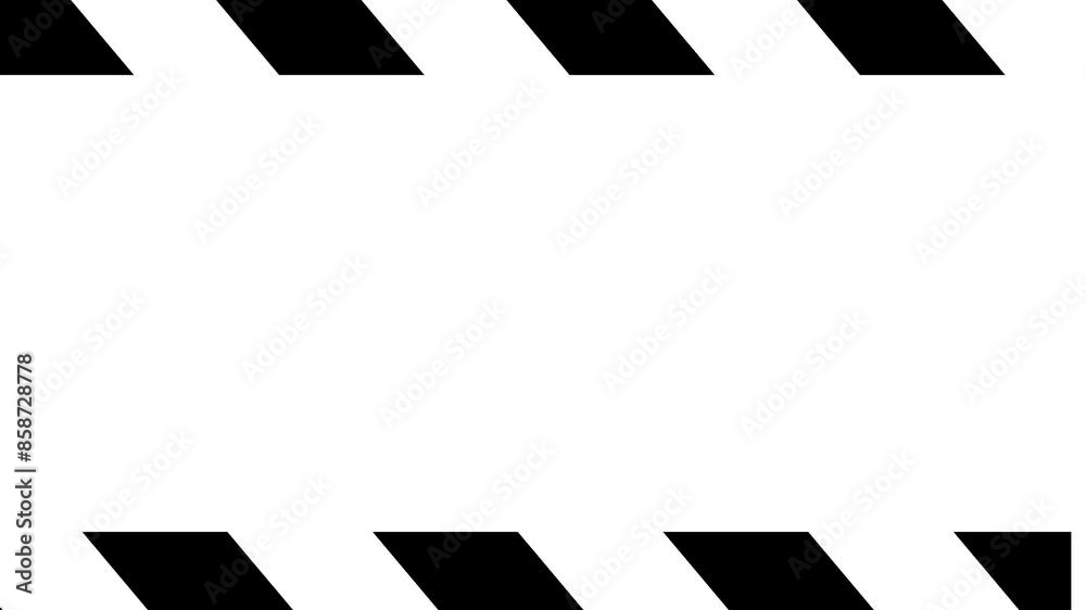 Animation background with black and white stripes. With a photocopying area for zebra cross and clapper board needs