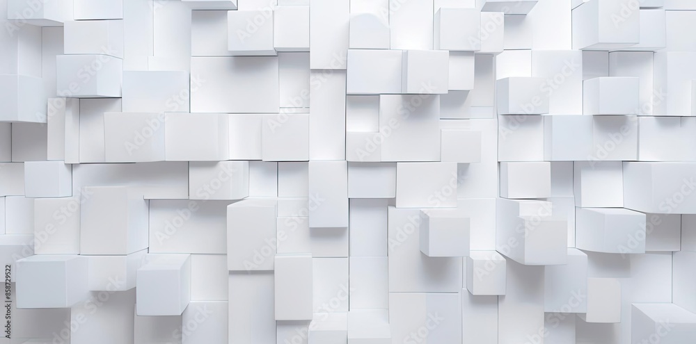 white square background in the shape of cubes