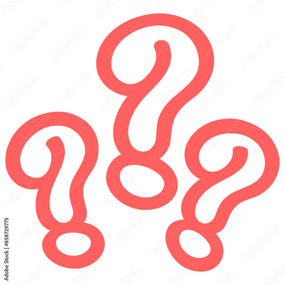 Question Marks Doodle Drawing Line Art Vector Illustration Icon Question Marks Doodle Drawing Line Art Vector Illustration Icon