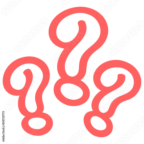 Wallpaper Mural Question Marks Doodle Drawing Line Art Vector Illustration Icon Torontodigital.ca