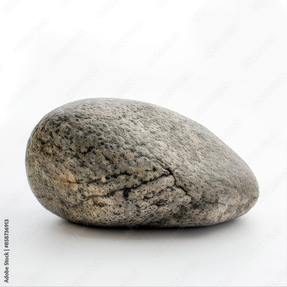 Closeup of a rock on a white background Closeup of a rock on a white background