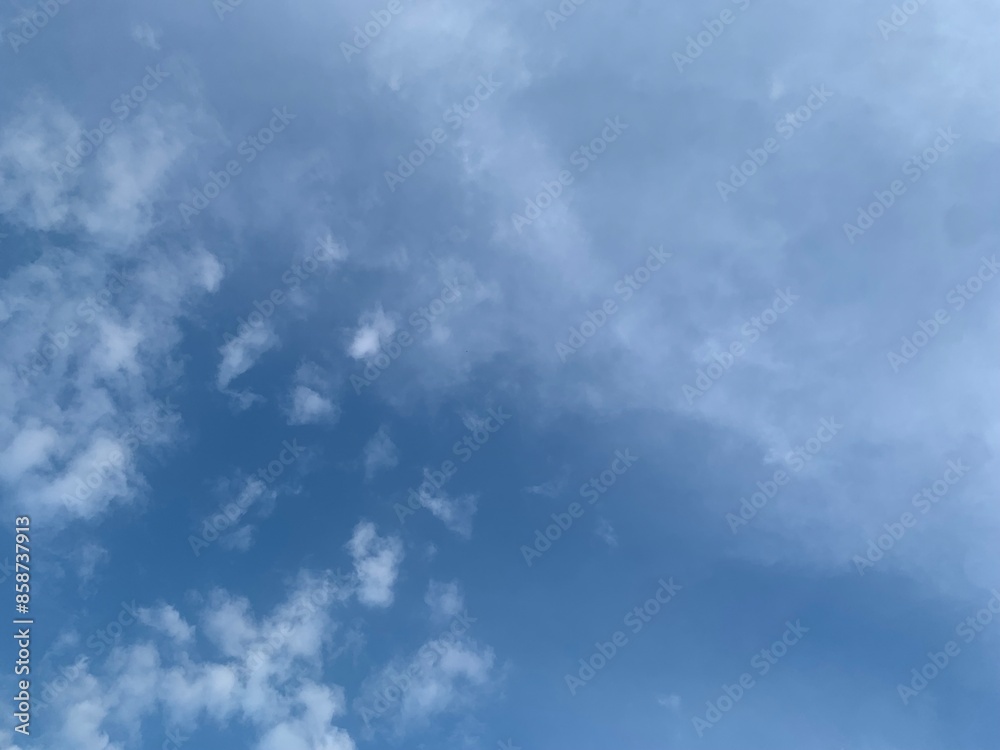 Image of blue sky with a few clouds Image of blue sky with a few clouds