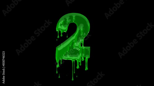 Green slime font. Halloween toxic waste letters, blot scary horror greens goo alphabet text sign and blots splash liquid slimes spooky letters, goo vector isolated symbols set