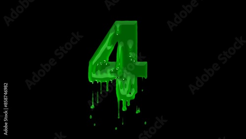 Green slime font. Halloween toxic waste letters, blot scary horror greens goo alphabet text sign and blots splash liquid slimes spooky letters, goo vector isolated symbols set