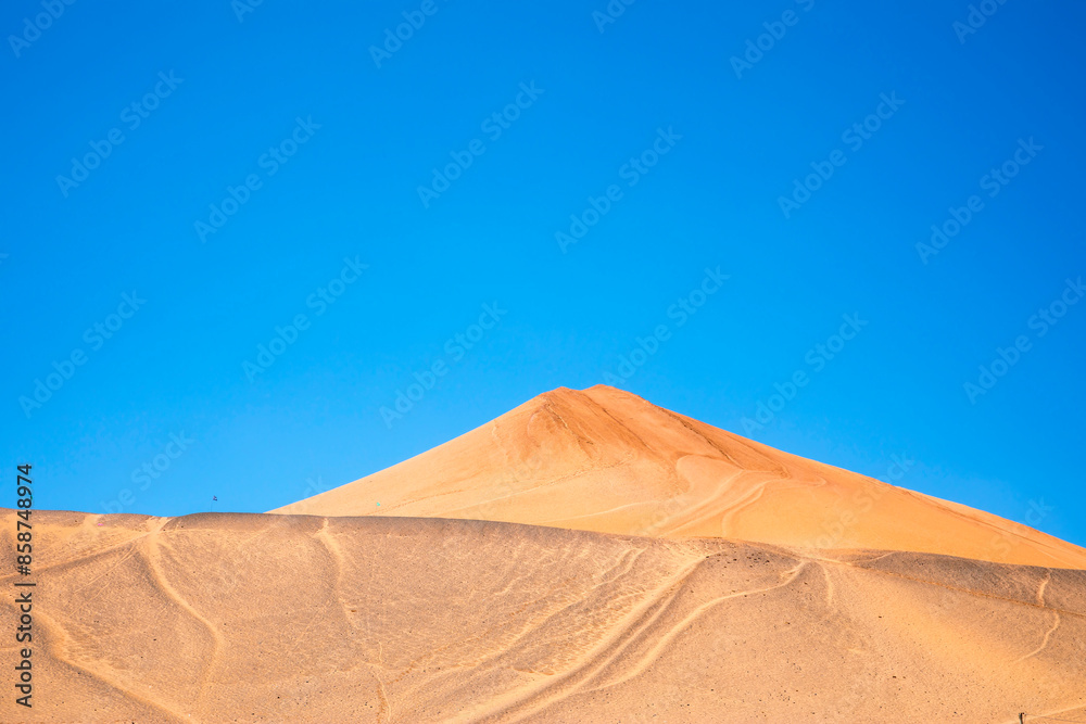 Nature landscape view of the Flaming Mountain Valley in Turpan Xinjiang Province China. Nature landscape view of the Flaming Mountain Valley in Turpan Xinjiang Province China.