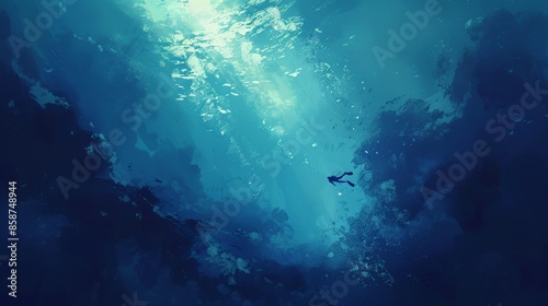 Wallpaper Mural Dive deep into the ocean of ambient melodies, where time stands still and worries fade away. Torontodigital.ca