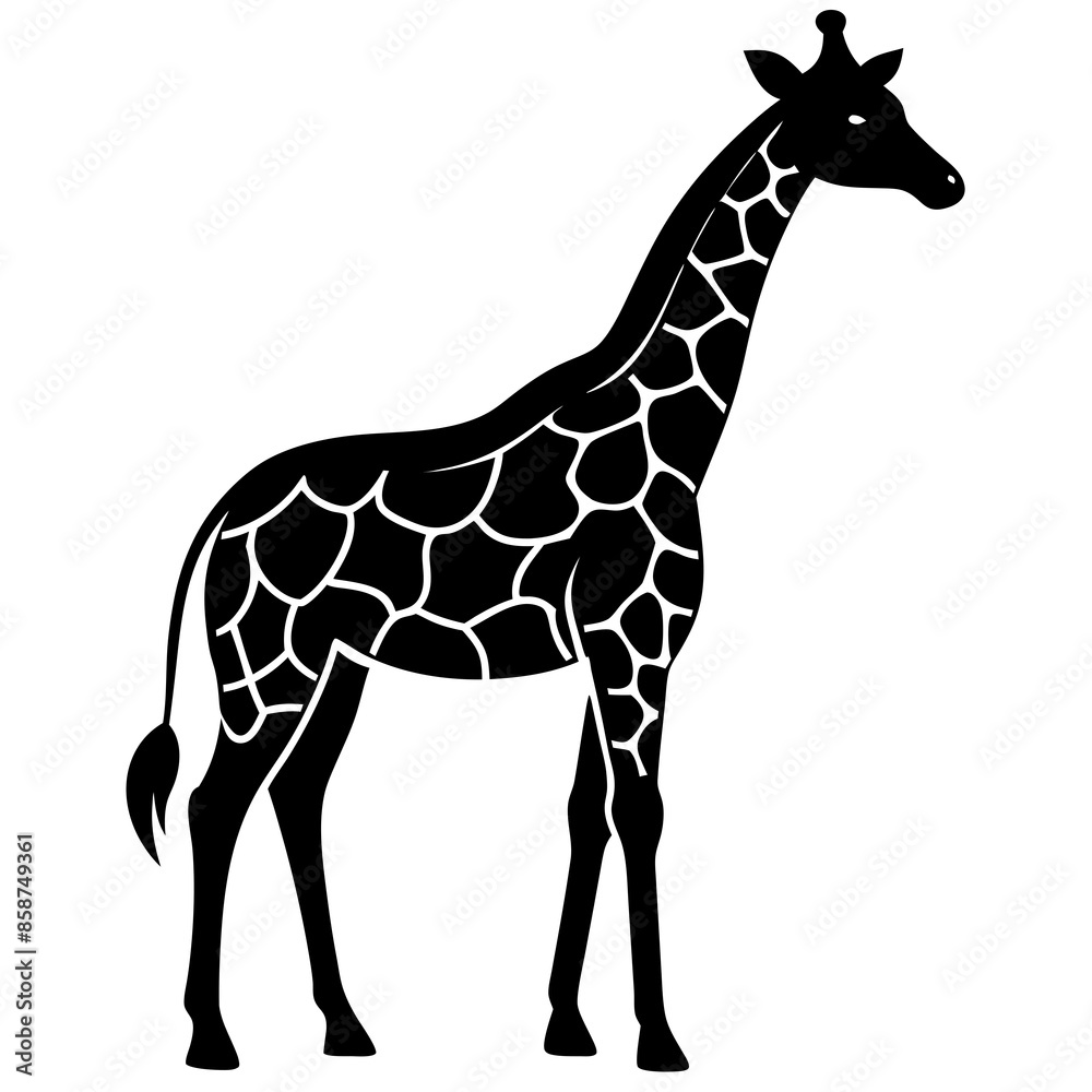 giraffe vector silhouette illustration and svg giraffe vector silhouette illustration and svg