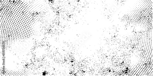 Grunge white and black wall background.  Abstract illustration surface dust and rough dirty wall background with empty template.