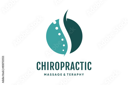 Chiropractic logo design element idea with creative concept high resolution vector