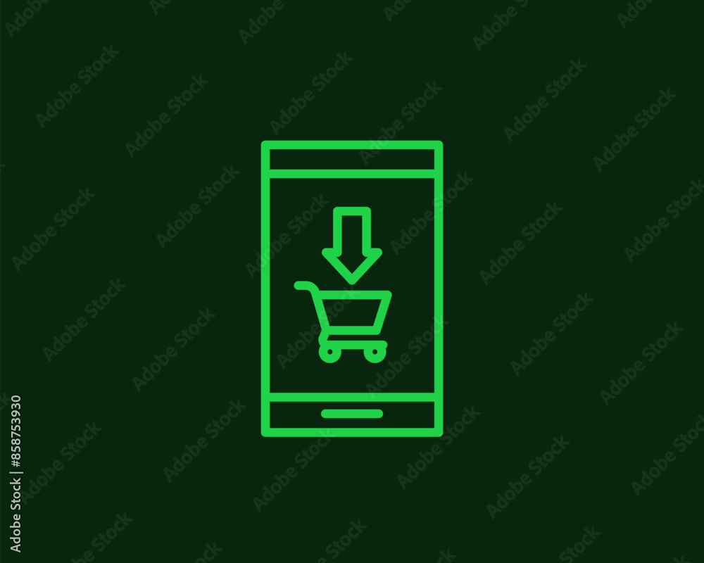 online shopping illustration in flat style design. Vector illustration. online shopping illustration in flat style design. Vector illustration.