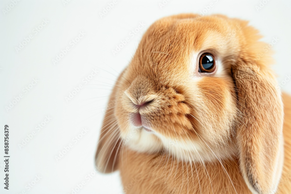 Mystic portrait of English Lop, copy space on right side, Headshot, Close-up View Mystic portrait of English Lop, copy space on right side, Headshot, Close-up View