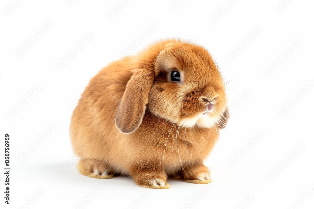 Mystic portrait of Holland Lop, full body shot, full body View Mystic portrait of Holland Lop, full body shot, full body View