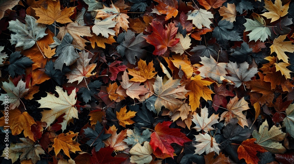Autumn Leaves Scattered on the Ground Autumn Leaves Scattered on the Ground