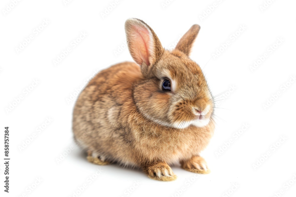Mystic portrait of Netherland Dwarf, copy space on right side, Headshot, Close-up View Mystic portrait of Netherland Dwarf, copy space on right side, Headshot, Close-up View